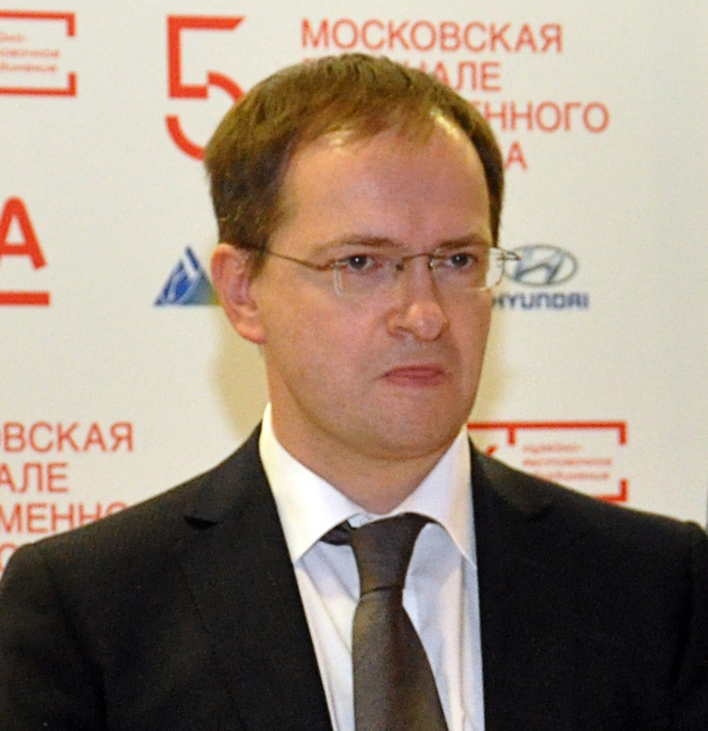 Министр культуры РФ Владимир Мединский на открытии 5-й Московской международной биеннале современного искусства. Фото: Екатерина Алленова/Артгид