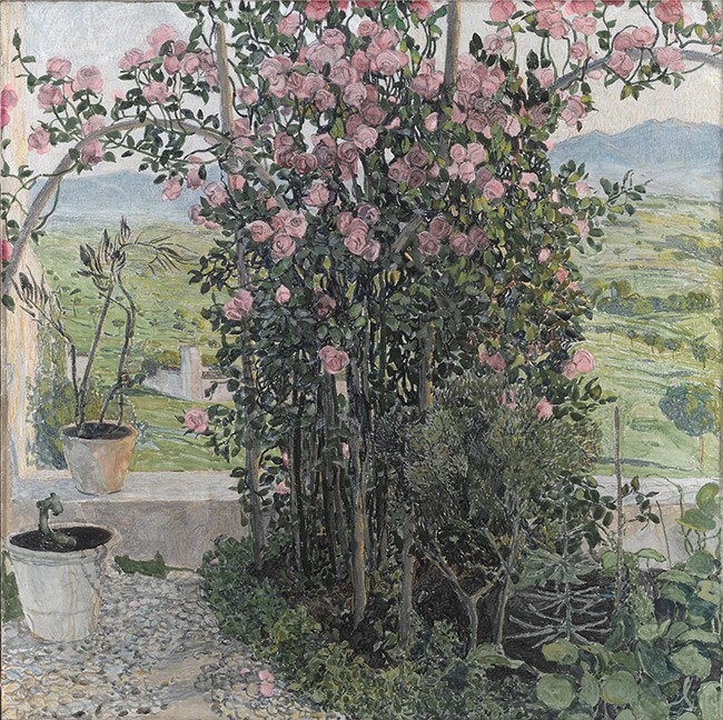 Александр Головин. Умбрийская долина. Середина 1910-х. Холст, темпера, пастель. Государственная Третьяковская галерея. Экспонат выставки «Александр Головин. Фантазии Серебряного века» в ГТГ на Крымском Валу