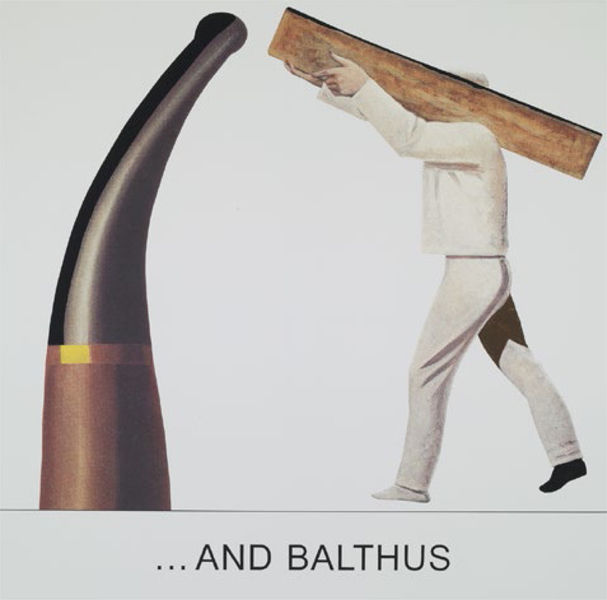Джон Балдессари. Double Bill: …and Balthus (Две главных роли. …и Бальтюс). 2012. Лакированный холст, акрил, масло, струйная печать. Courtesy автор и Marian Goodman Gallery, Нью-Йорк/Париж. © John Baldessari