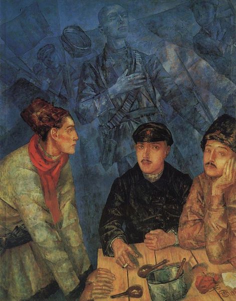 Кузьма Петров-Водкин. После боя. 1923. Холст, масло. Центральный музей Вооруженных сил, Москва