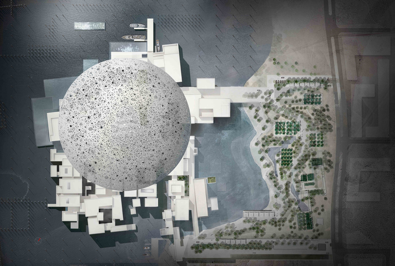 Жан Нувель. Проект здания музея «Лувр Абу-Даби». 2009. © TDIC, Design: Ateliers Jean Nouvel