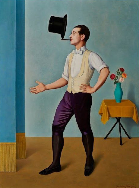 Антонио Донги. Жонглер. 1936. Холст, масло. Художественная коллекция UniCredit. Экспонируется в Галерее современного искусства Акилле Форти, палаццо Раджоне, Верона