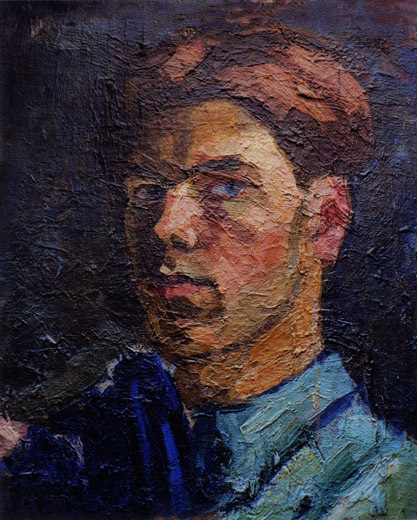 Глеб Поспелов. Автопортрет. 1948. Холст, масло. Собственность семьи автора