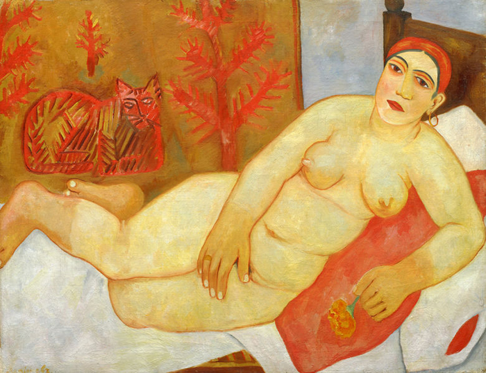  Михаил Ларионов. Кацапская Венера. 1912. Холст, масло. Нижегородский государственный художественный музей