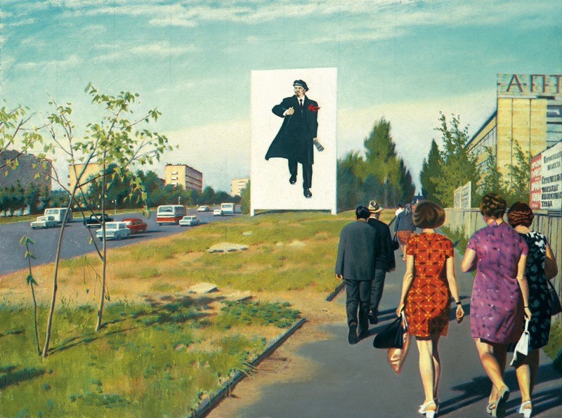 Эрик Булатов. Улица Красикова. 1977. Холст, масло. Художественный музей Джейн Вурхес Зиммерли Университета Раттгерс, Нью-Брансвик, собрание Нортона и Нэнси Додж
