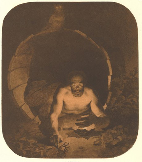 Тарас Шевченко. Диоген. 1856. Бумага, сепия, бистр. Национальный музей Траса Шевченко, Киев. Демонстрируется в рамках проекта «Аут 3. Сны наяву»
